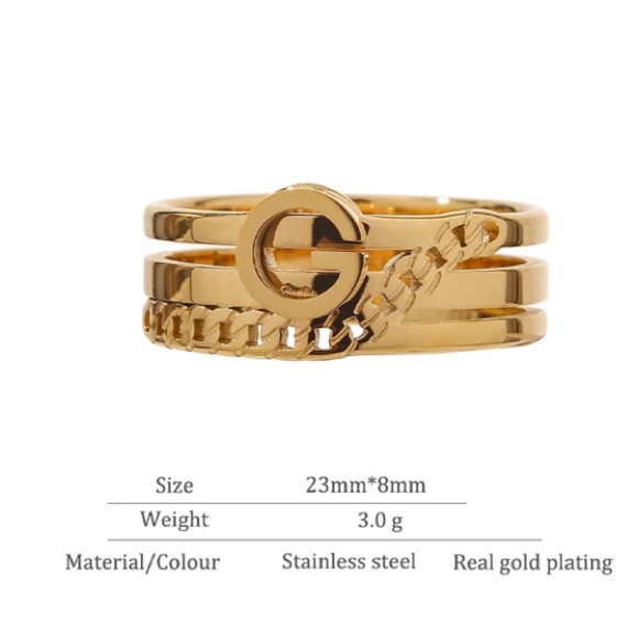 💛18K gold plated  “Glow” ring - Picture 3 of 4